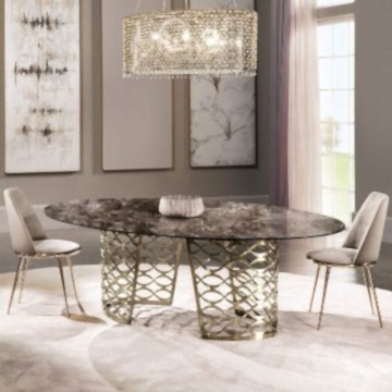 High-End-Italian-Bronze-Oval-Marble-Dining-Set-5.jpg