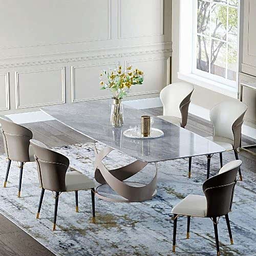 Calacatta Mermer Yemek Masası 4 | Ertaş Granit - Mermer Masa - Modoko - Masko