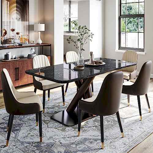 Nero Marquina Mermer Masa | Ertaş Granit - Mermer Masa - Modoko - Masko