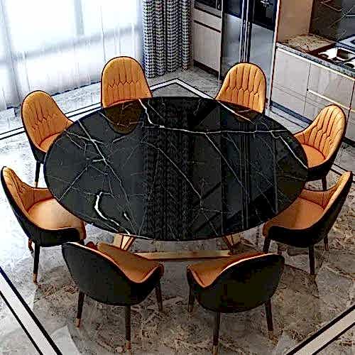 Nero Marquina Mermer Yemek Masası | Ertaş Granit - Mermer Masa - Modoko - Masko