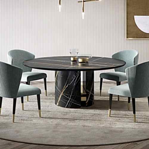 Sahara Noir Yemek Masası | Ertaş Granit - Mermer Masa - Modoko - Masko