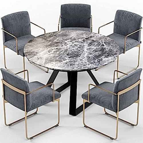 Silver Emperador Mermer Masa | Ertaş Granit - Mermer Masa - Modoko - Masko