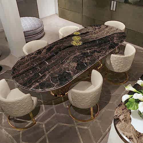 Bruno Perla Yemek Masası | Ertaş Granit - Mermer Masa - Modoko - Masko