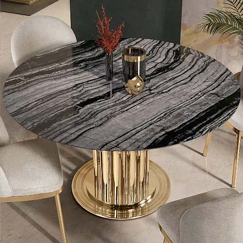 Silver Wave Yemek Masası | Ertaş Granit - Mermer Masa - Modoko - Masko
