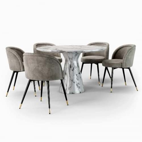 Carrara Mermer Yemek Masası | Ertaş Granit - Mermer Masa - Modoko - Masko