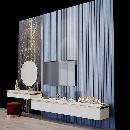 Lotti Şömine | Ertaş Granit - Mermer Masa - Modoko - Masko